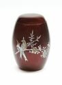 Pearl Birds Red Urn
